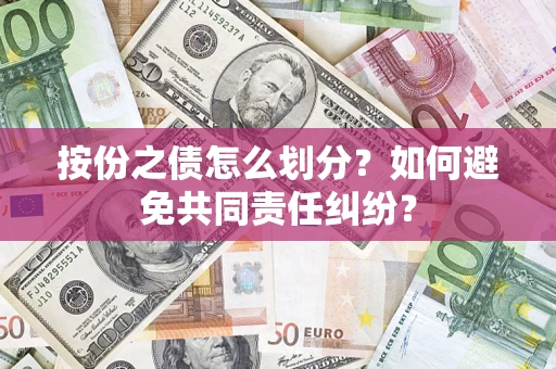 武汉按份之债怎么划分？如何避免共同责任纠纷？