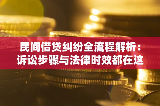 武汉民间借贷纠纷全流程解析：诉讼步骤与法律时效都在这儿了