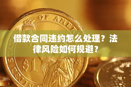 武汉借款合同违约怎么处理？法律风险如何规避？
