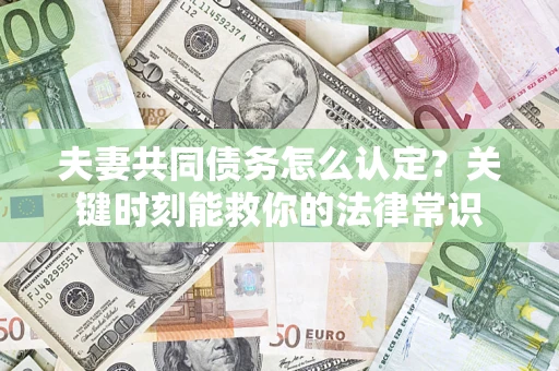 武汉夫妻共同债务怎么认定？关键时刻能救你的法律常识