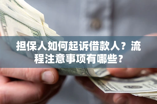 武汉担保人如何起诉借款人？流程注意事项有哪些？