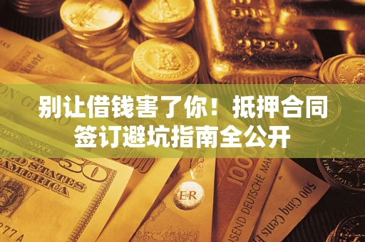 武汉别让借钱害了你！抵押合同签订避坑指南全公开